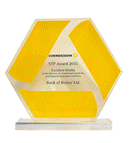 Commerzbank AG Frankfurt/Germany STP Award – 2015