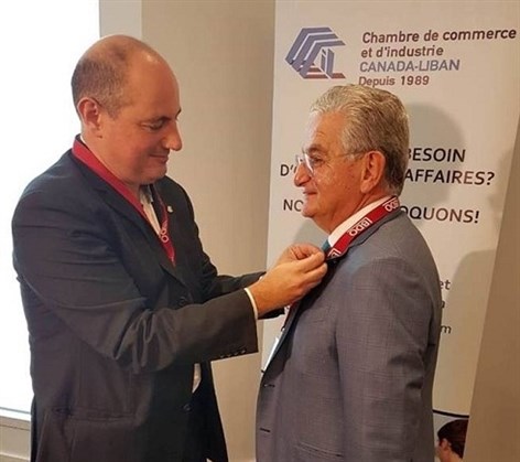 Badge of Honor for Dr. Sfeir from CCI Montreal