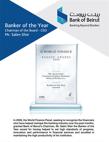 Banker of the year – 2009